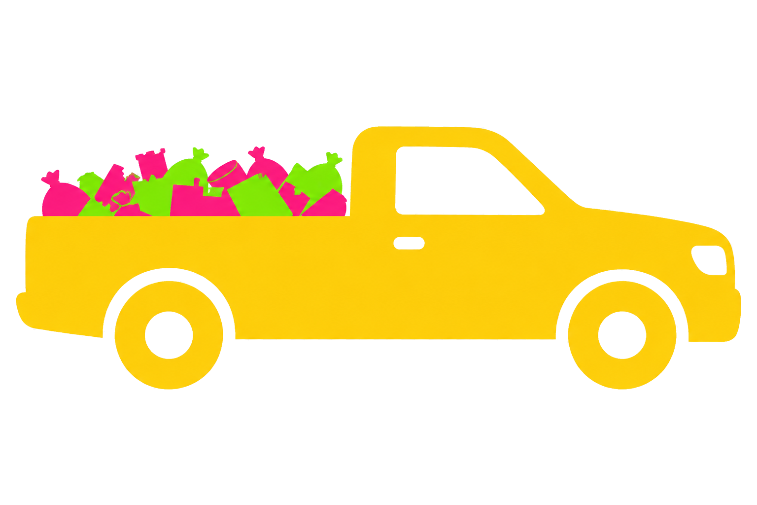 Filled pickup truck load for junk removal pricing comparison